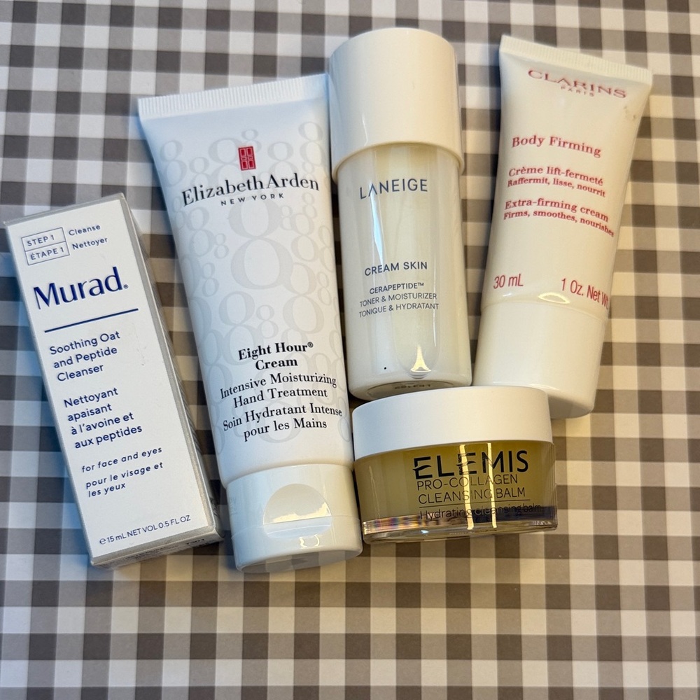 Pro-Collagen Cleanse & Firm Care Set Elizabeth Arden, Elemis, Clarins, Laneige
